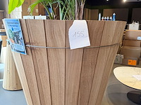 Houten pot in irokko - afbeelding 1 van  2