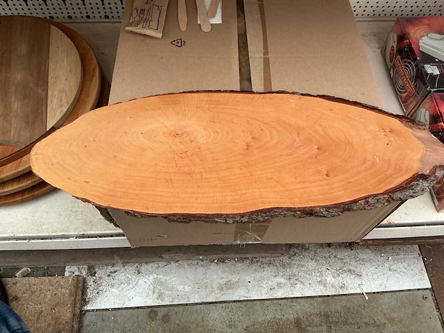 Houten presentatie borden (5x) - afbeelding 1 van  2