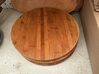 Houten presentatie borden (5x) - afbeelding 2 van  2