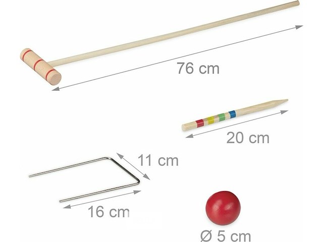 Houten qrocuetspel - afbeelding 2 van  7