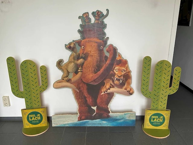 Houten reclamebord (3x) - afbeelding 1 van  3