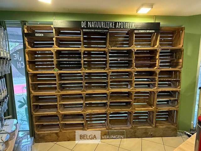 Houten rek l300 cm - afbeelding 2 van  3