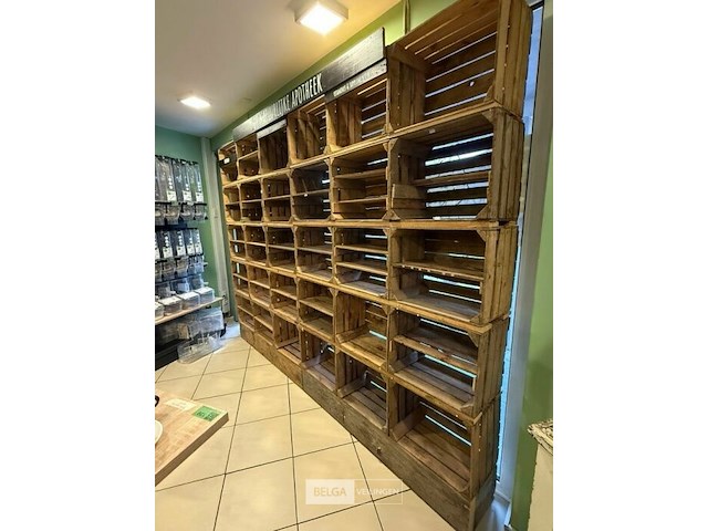 Houten rek l300 cm - afbeelding 3 van  3