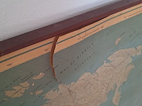 Houten rek + landkaart - afbeelding 3 van  3