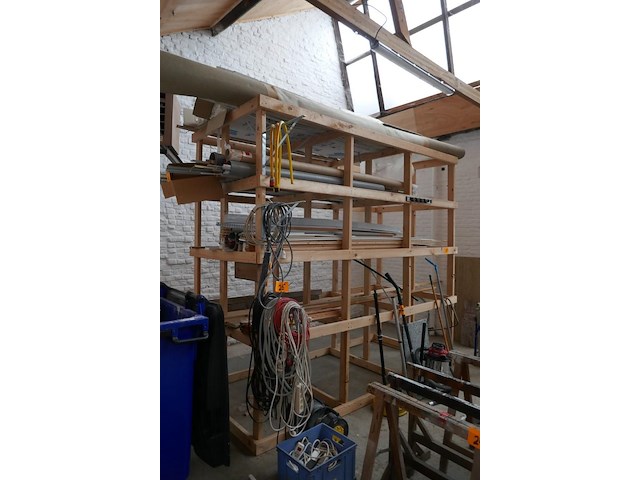 Houten rek - afbeelding 2 van  3