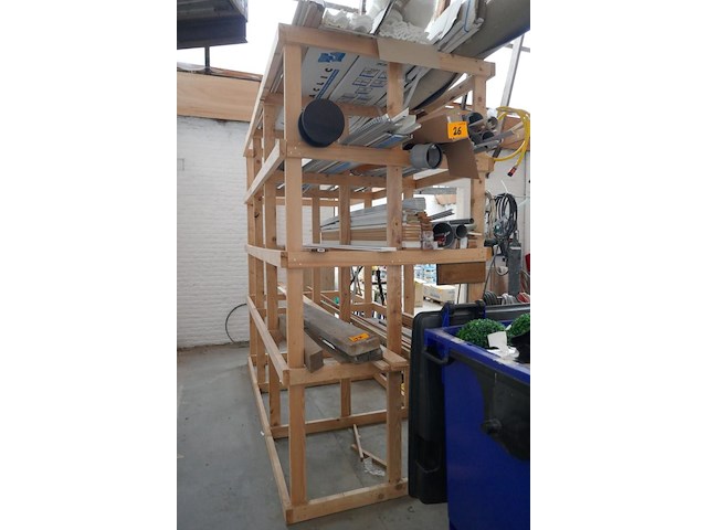 Houten rek - afbeelding 3 van  3