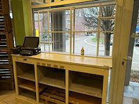 Houten rek/balie l190 cm - afbeelding 2 van  3