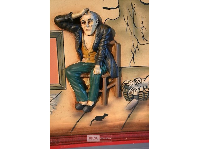 Houten reliëf beeld - afbeelding 2 van  3