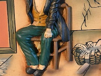 Houten reliëf beeld - afbeelding 2 van  3