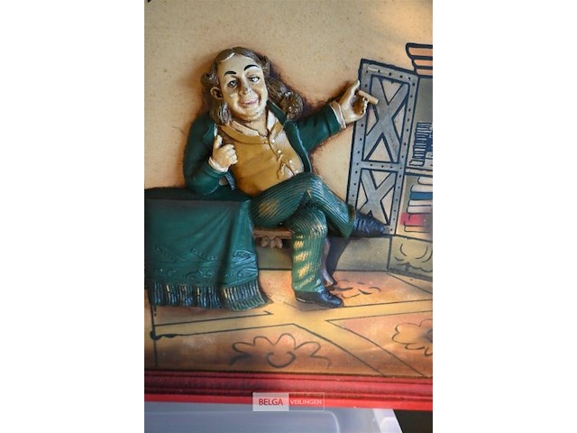 Houten reliëf beeld - afbeelding 3 van  3