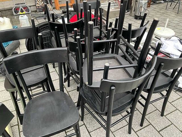 Houten restaurantstoel (24x) - afbeelding 4 van  4