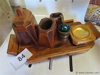 Houten rokerssetje - afbeelding 1 van  3