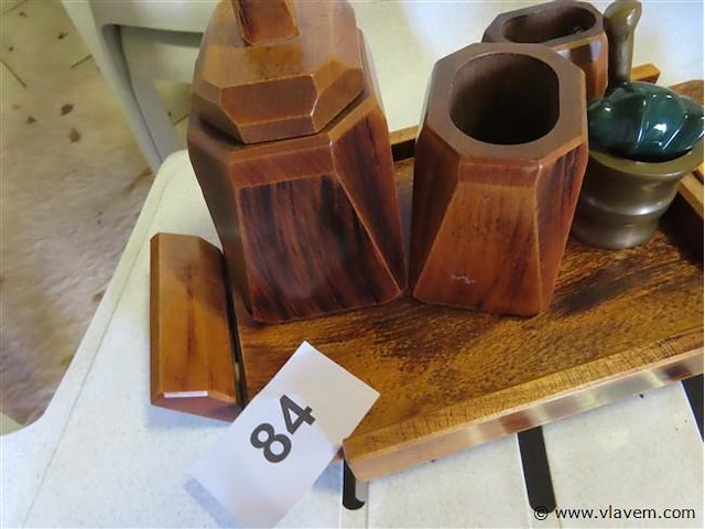 Houten rokerssetje - afbeelding 3 van  3