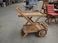 Houten rolserveerwagentje bois le duc - afbeelding 6 van  7
