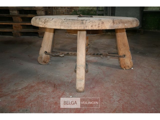 Houten ronde salontafel - afbeelding 2 van  5