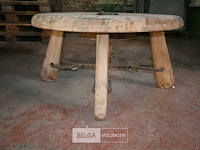 Houten ronde salontafel - afbeelding 2 van  5