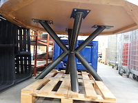 Houten ronde tafel - afbeelding 3 van  4