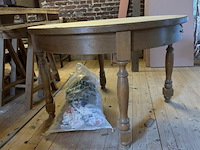 Houten ronde uitschuifbare tafel ø115 x h115 cm - afbeelding 2 van  3