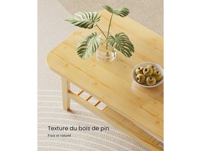 Houten salontafel met een luchtig ontwerp - afbeelding 4 van  8