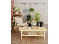 Houten salontafel met een luchtig ontwerp - afbeelding 6 van  8