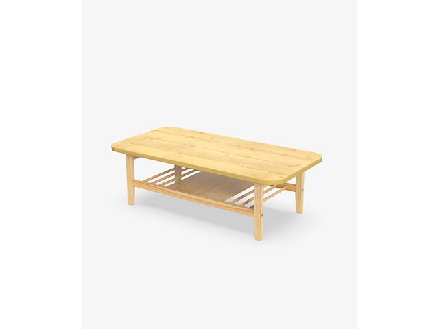 Houten salontafel met een luchtig ontwerp - afbeelding 2 van  8