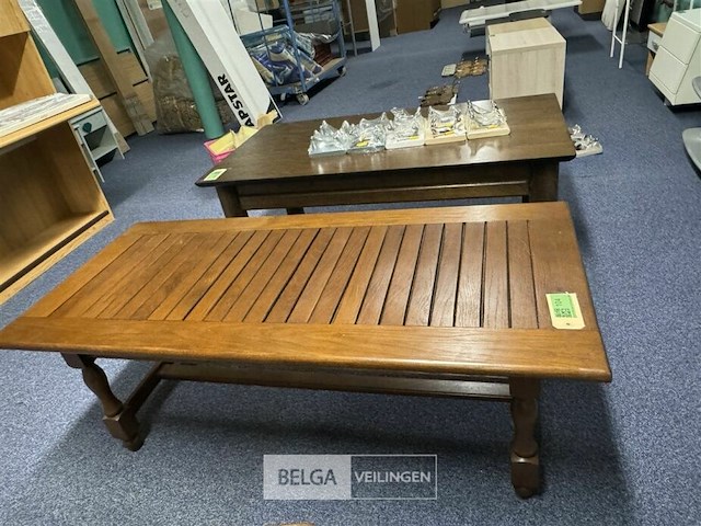 Houten salontafel - afbeelding 1 van  3