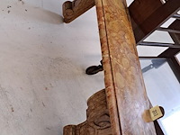 Houten schab in marmerschildering - afbeelding 1 van  2