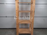 Houten schap met 4schappen (nr 258) - afbeelding 1 van  3