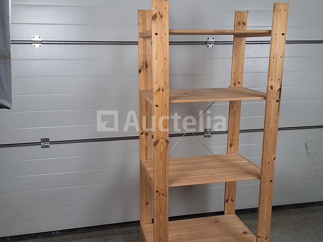 Houten schap met 4schappen (nr 258) - afbeelding 2 van  3