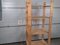 Houten schap met 4schappen (nr 258) - afbeelding 2 van  3