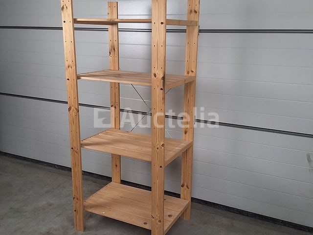 Houten schap met 4schappen (nr 258) - afbeelding 3 van  3