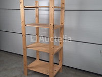 Houten schap met 4schappen (nr 258) - afbeelding 3 van  3