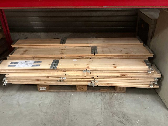 Houten scharnierende palletopzetrand (20x) - afbeelding 1 van  2