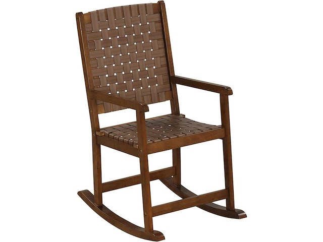Houten schommelstoel, schommelstoel voor binnen en buiten - afbeelding 2 van  6