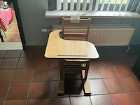 Houten schoolbankje - afbeelding 4 van  6