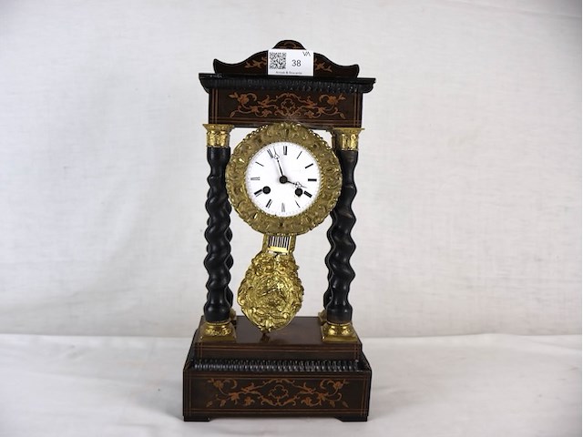 Houten schouwklok - afbeelding 1 van  6