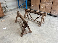 Houten schraag (2x) - afbeelding 1 van  4