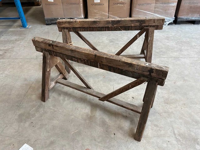 Houten schraag (2x) - afbeelding 2 van  4