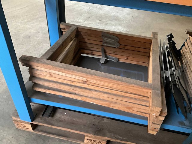 Houten schragen (10x) - afbeelding 1 van  4