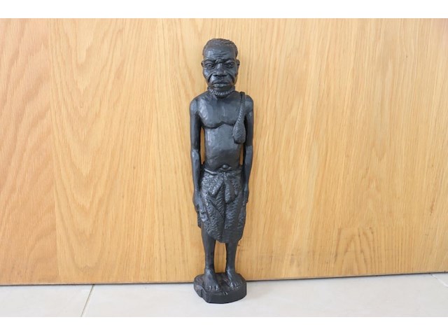 Houten sculptuur afrikaans figuur - afbeelding 1 van  5