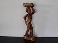 Houten sculptuur figuur - afbeelding 1 van  7