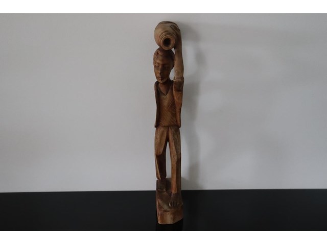 Houten sculptuur figuur - afbeelding 2 van  7