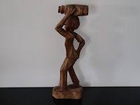 Houten sculptuur figuur - afbeelding 3 van  7
