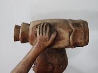 Houten sculptuur figuur - afbeelding 4 van  7