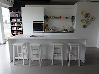 Houten showroom keuken