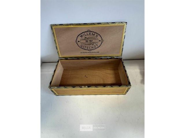 Houten sigarendoosje - afbeelding 2 van  2