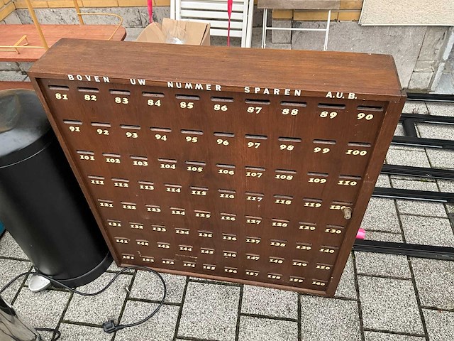 Houten spaarkast - afbeelding 2 van  3