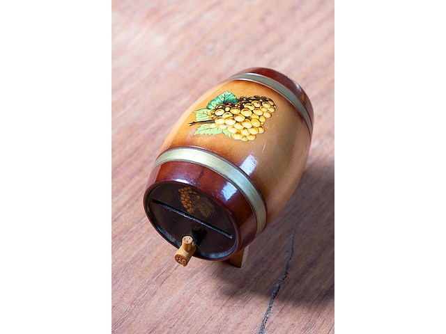 Houten spaarpot, eend en kar - afbeelding 2 van  6