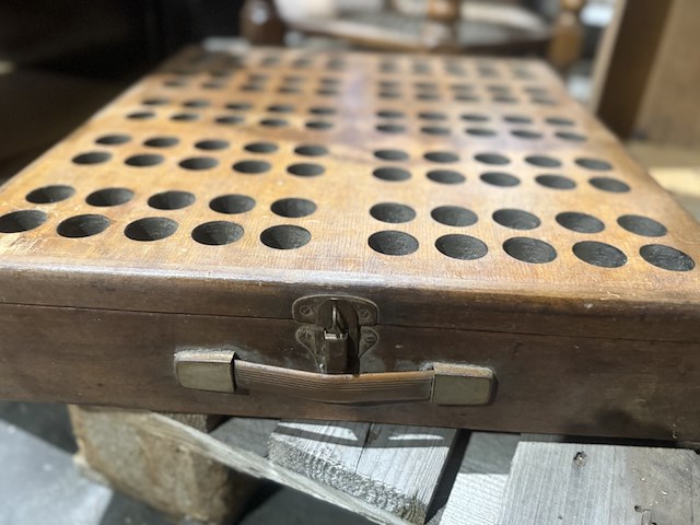 Houten speelbord onbekend spel - afbeelding 4 van  5