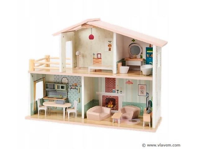 Houten speelhuisje - afbeelding 1 van  1